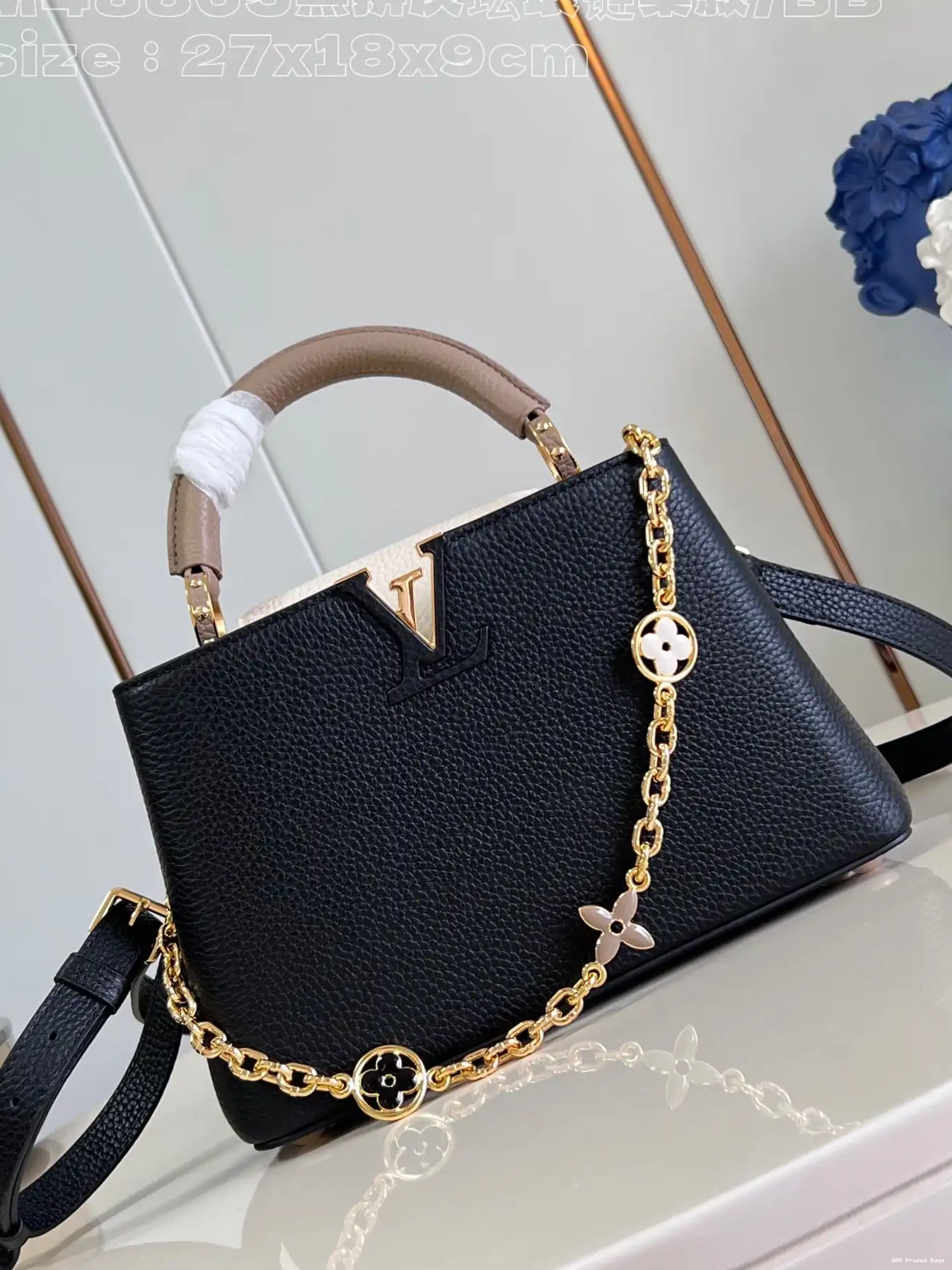 AAA Pruses Bags VUITTON CAPUCINES LOUIS BB-27*18*9CM 0617